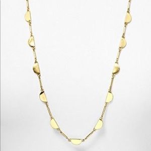 Kate Spade gold scallop long necklace